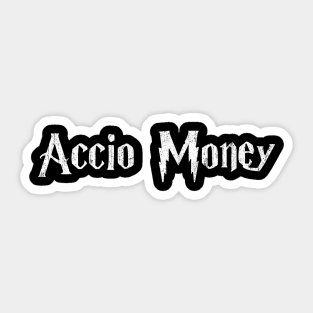 Accio Money Retro Style Sticker